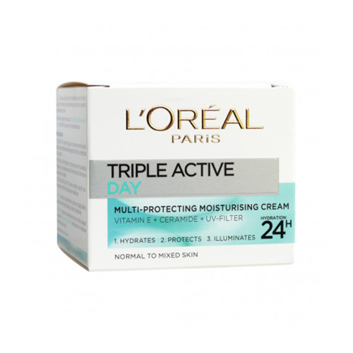 Loreal Paris Skin Expert Triple Active Jar Normal 50 ml