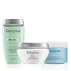 Kerastase Fusio Scrub Trio Hemmakur Oljig/Fet Hårbotten Kit
