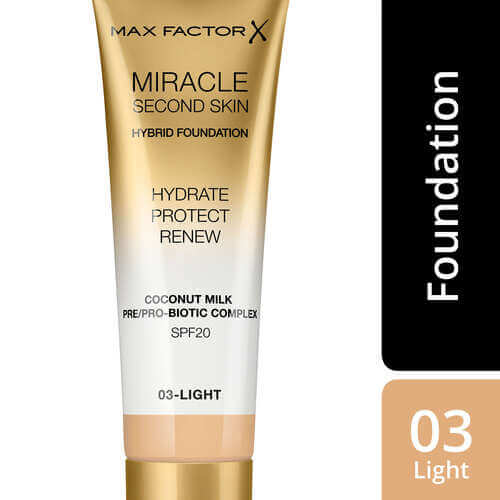 Max Factor Miracle Second Skin Foundation Light 003 33 ml