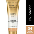 Max Factor Miracle Second Skin Foundation 04 Light Medium 33 ml