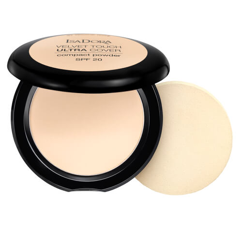 IsaDora Velvet Touch Ultra Cover Compact Powder Fair Porcelain 60 Spf20 75g