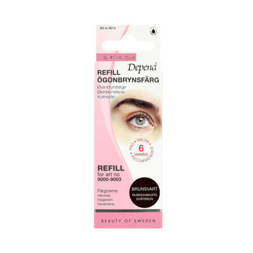 Depend Everyday Eye Ögonbrynsfärg Refill Brunsvart