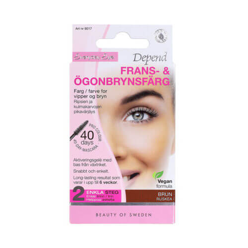 Depend Everyday Eye Frans Och Ögonbrynsfärg Brun