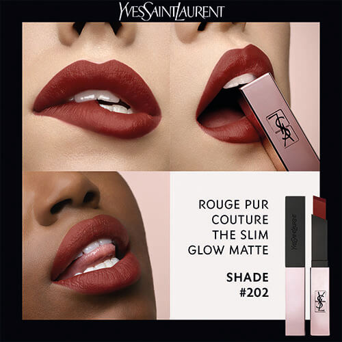 Yves Saint Laurent Rouge Pur Couture Lipstick The Slim Glow Matte 202 2g
